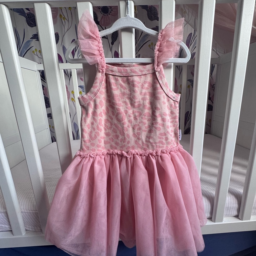 Huxbaby Pink Leopard Print Dress